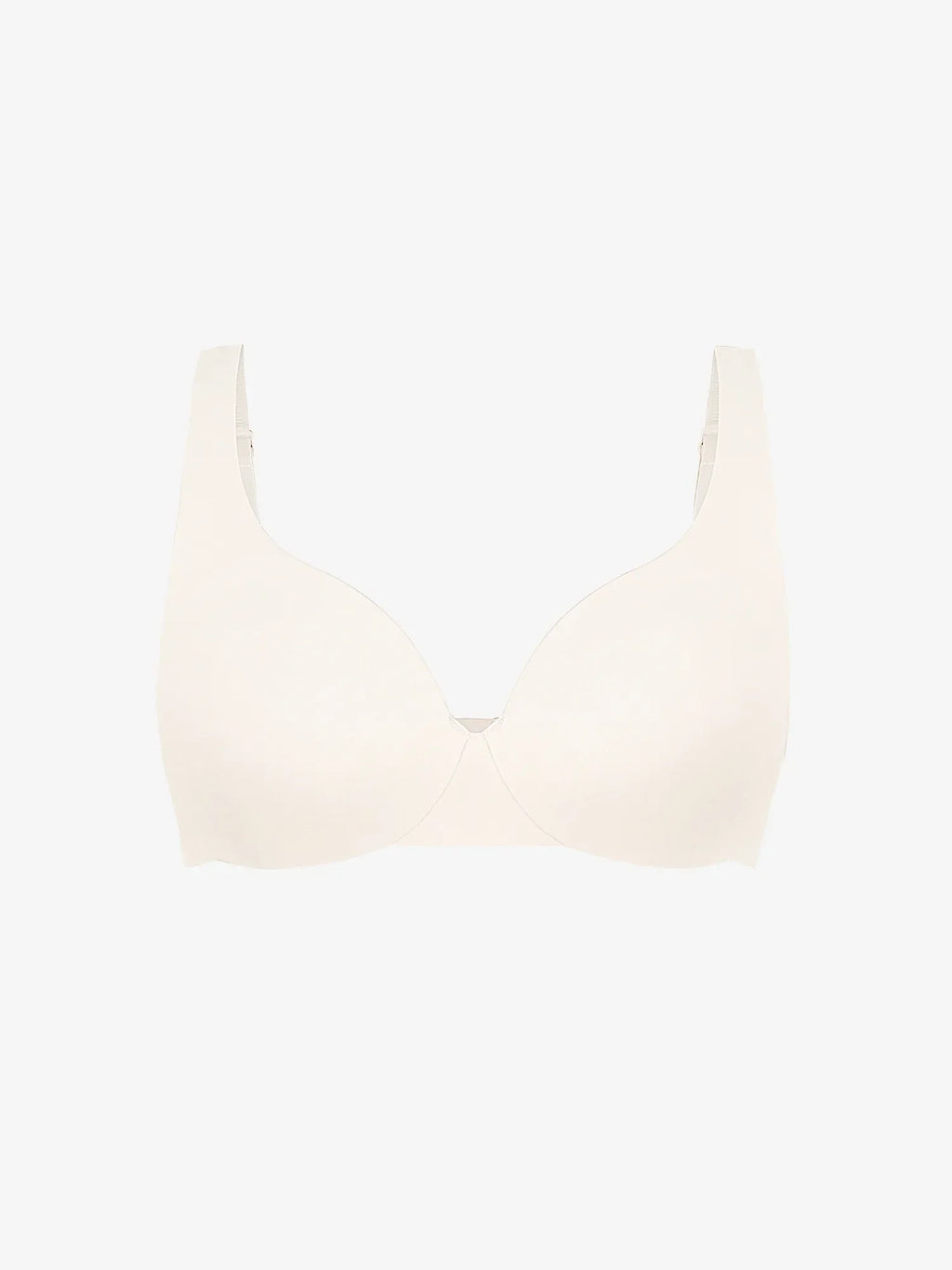 Adjustable-Strap Underwire Deep V-neck Bra
