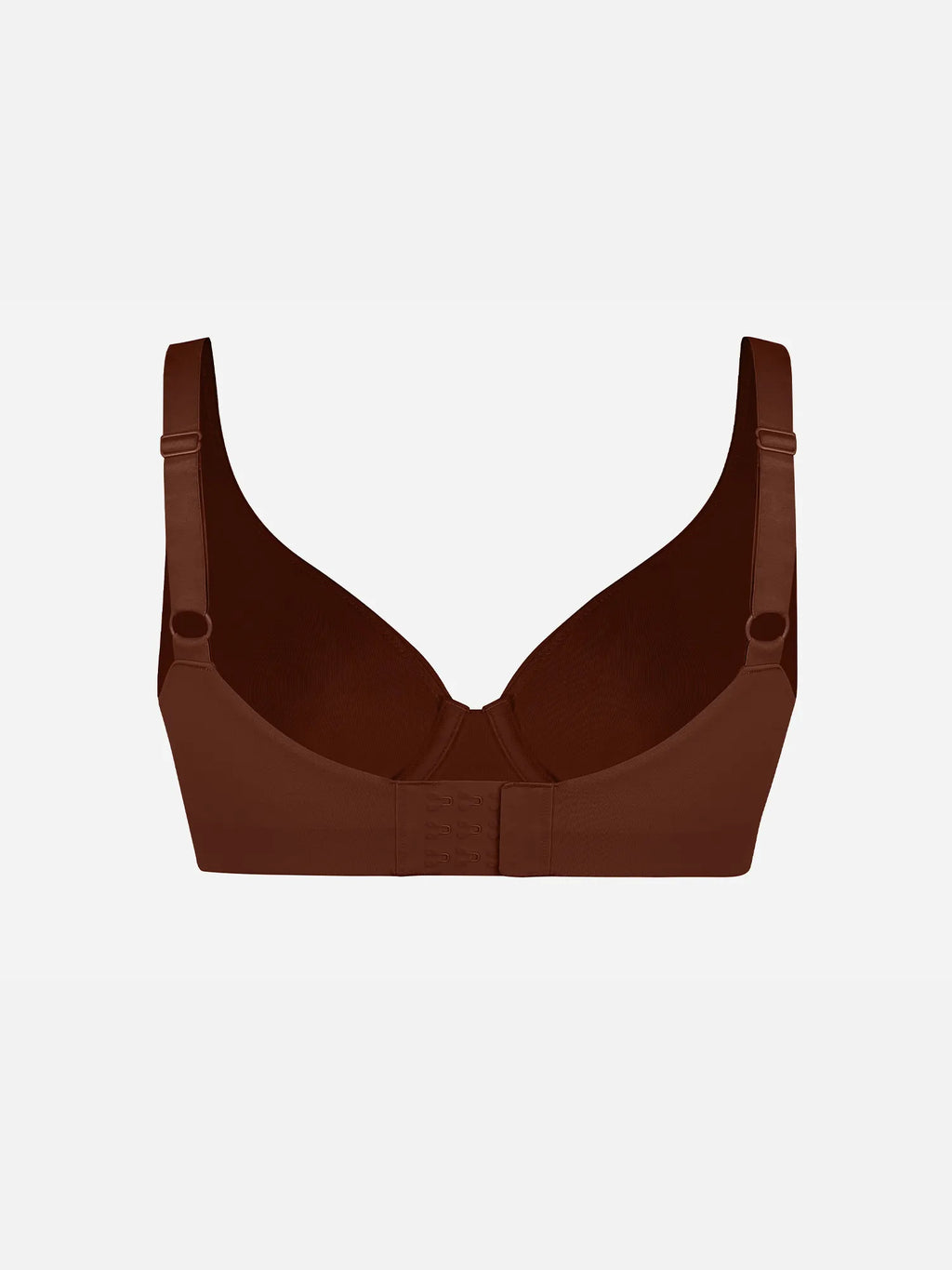 Adjustable-Strap Underwire Deep V-neck Bra