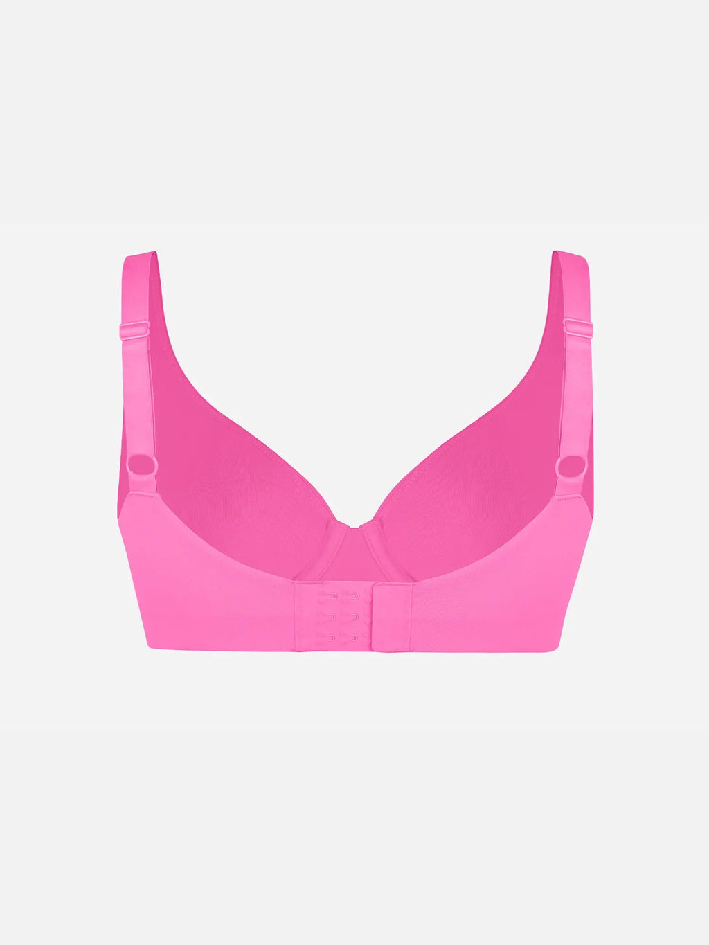 Adjustable-Strap Underwire Deep V-neck Bra