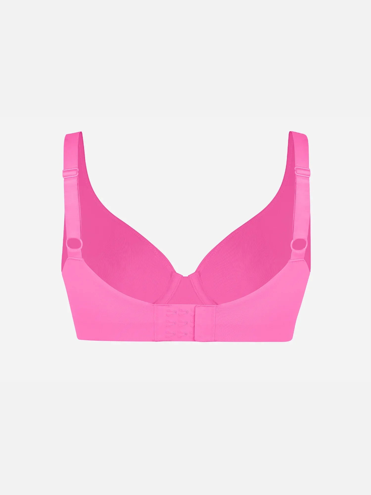 Adjustable-Strap Underwire Deep V-neck Bra