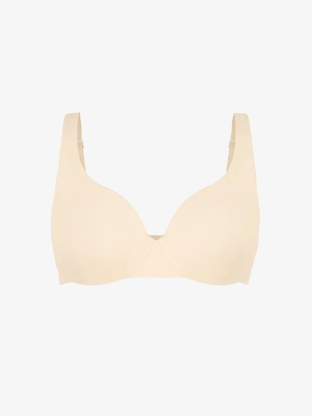 Adjustable-Strap Underwire Deep V-neck Bra