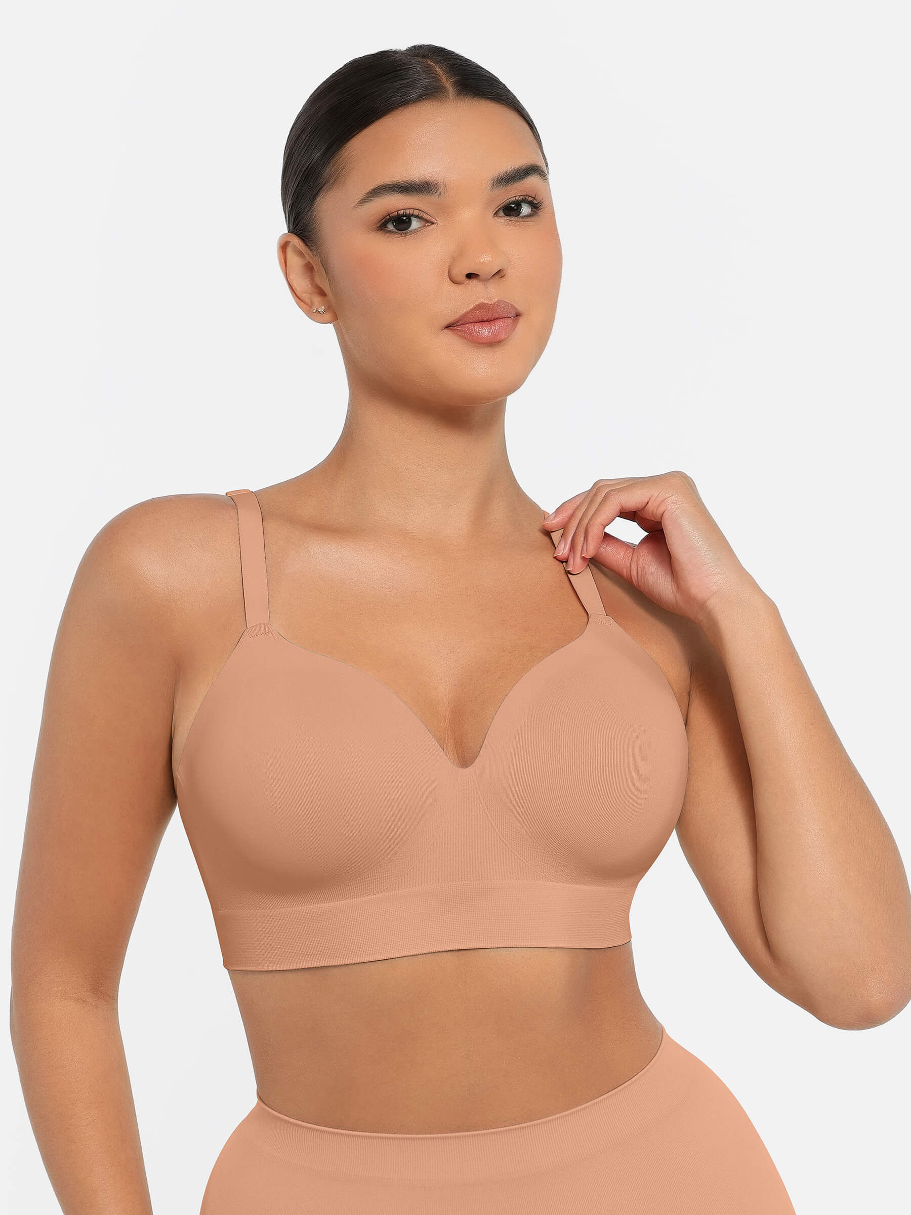 Wireless Push-Up Seamless Full Coverage Bra Bundle