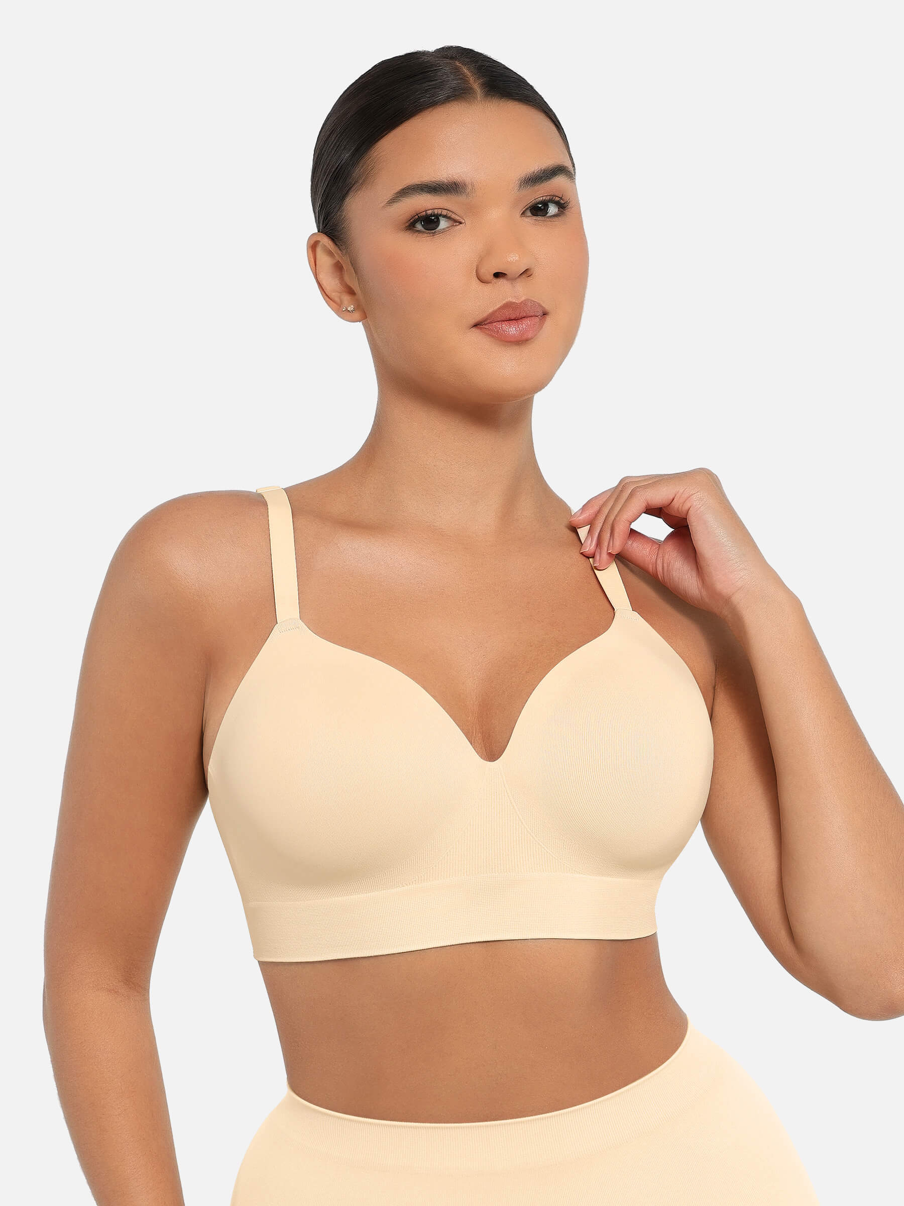 Wireless Push-Up Seamless Full Coverage Bra Bundle