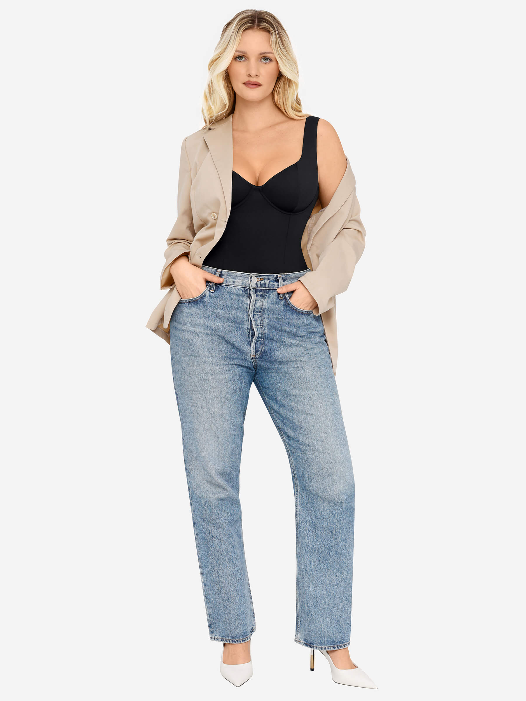 V-Neck Everyday Seamless Bodysuit