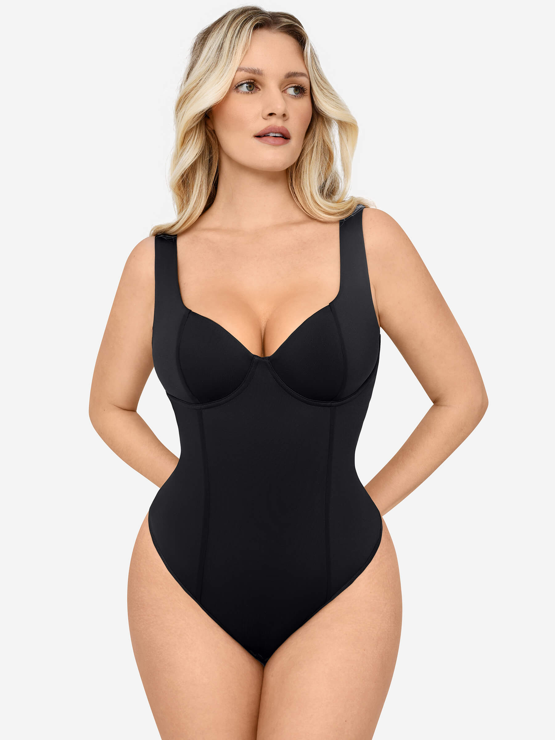 V-Neck Everyday Seamless Bodysuit