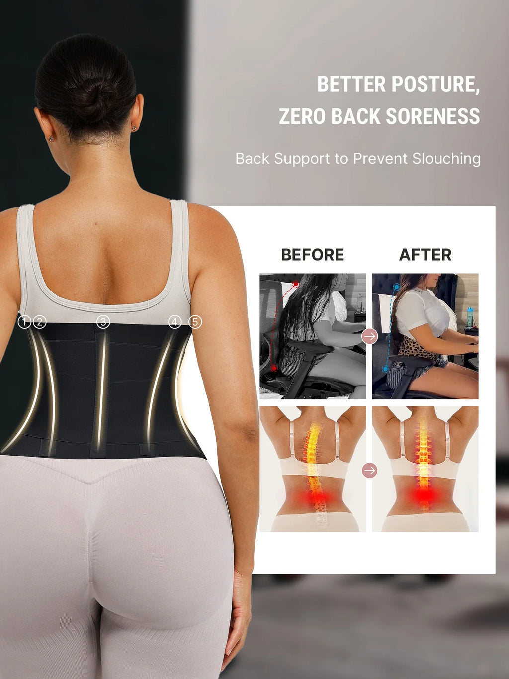 Tummy Control Adjustable Waist Trainer