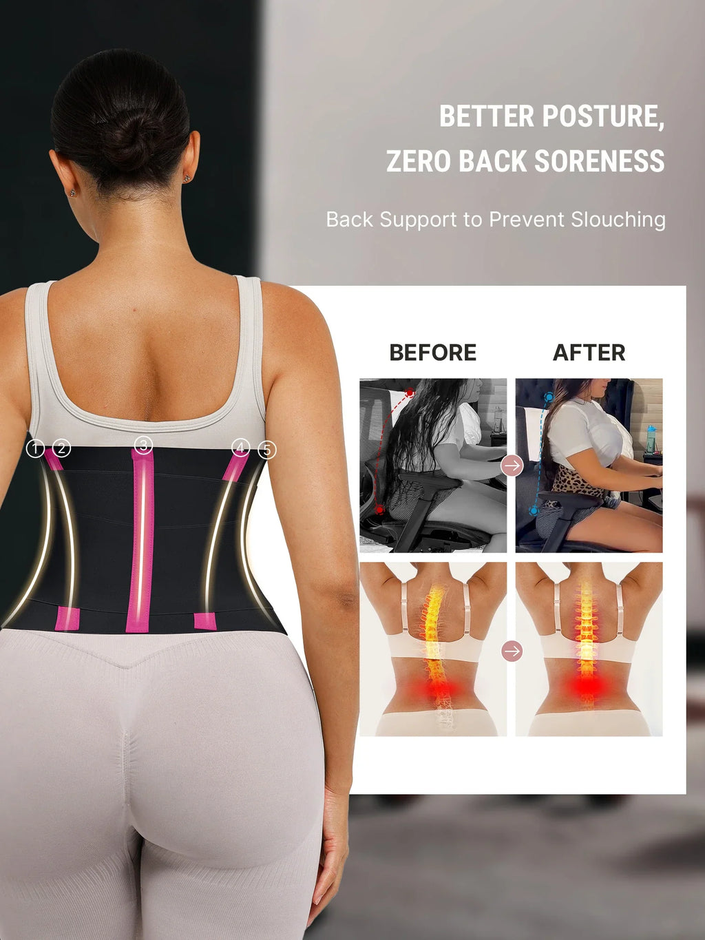 Tummy Control Adjustable Waist Trainer