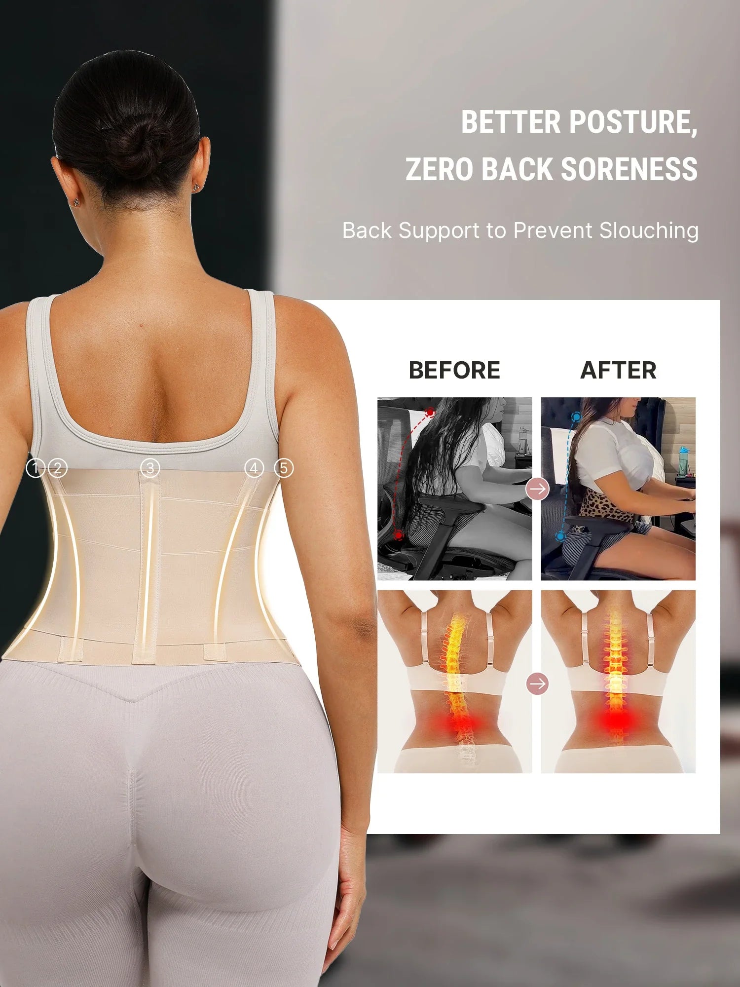 Tummy Control Adjustable Waist Trainer