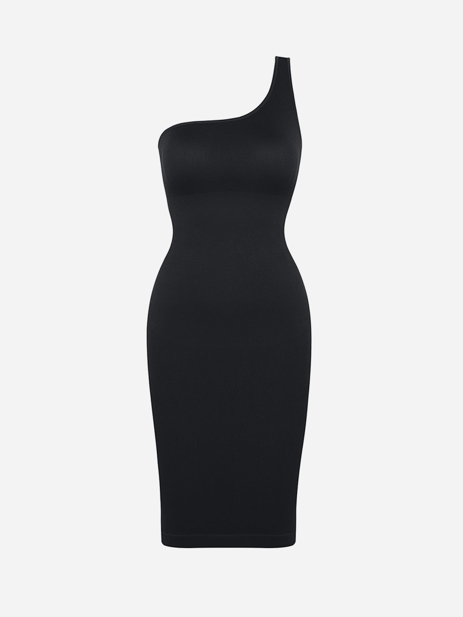 One-Shoulder Tummy Control Shaper Dress