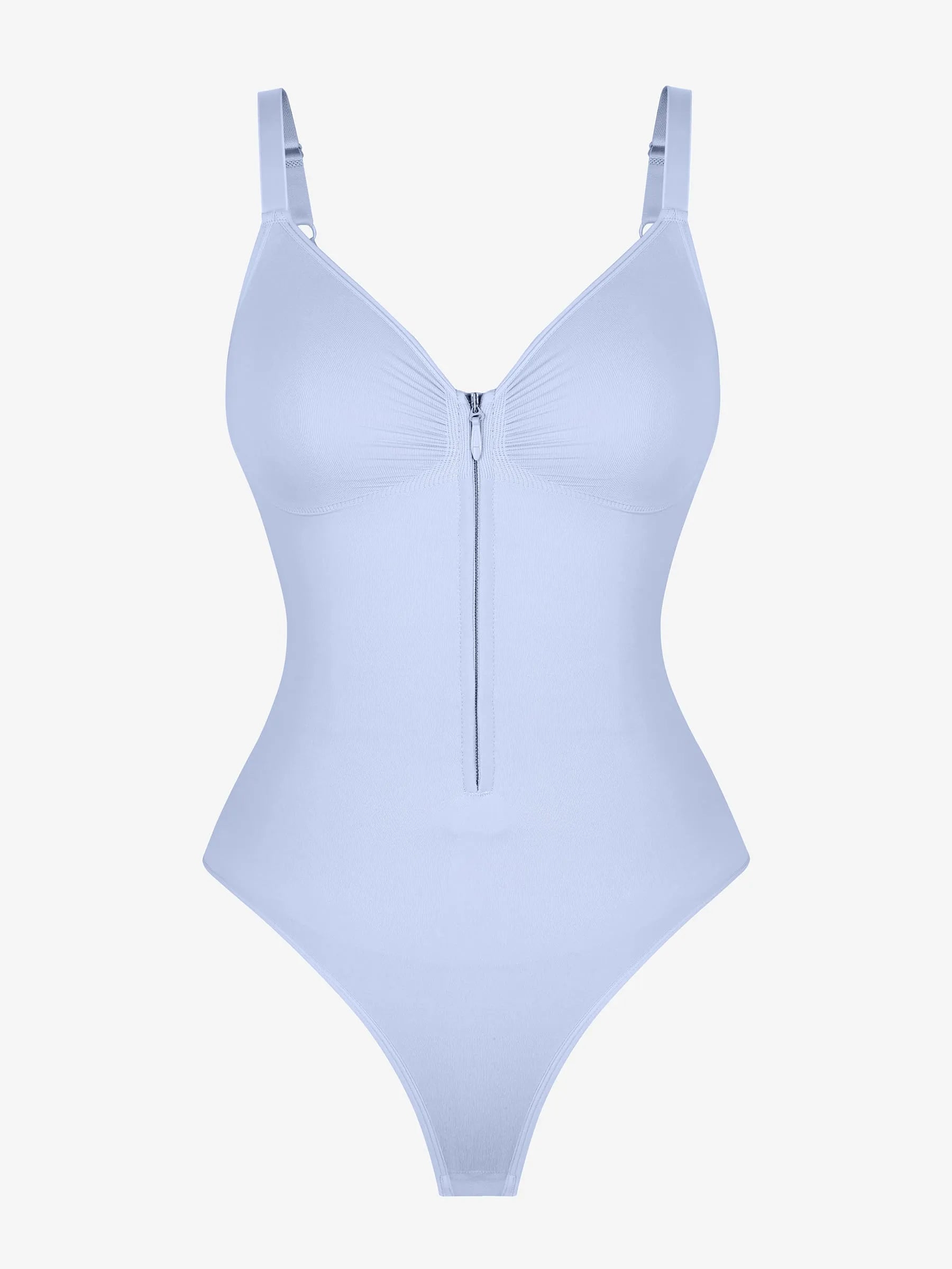 Seamless Tummy Control Zipper Bodysuit