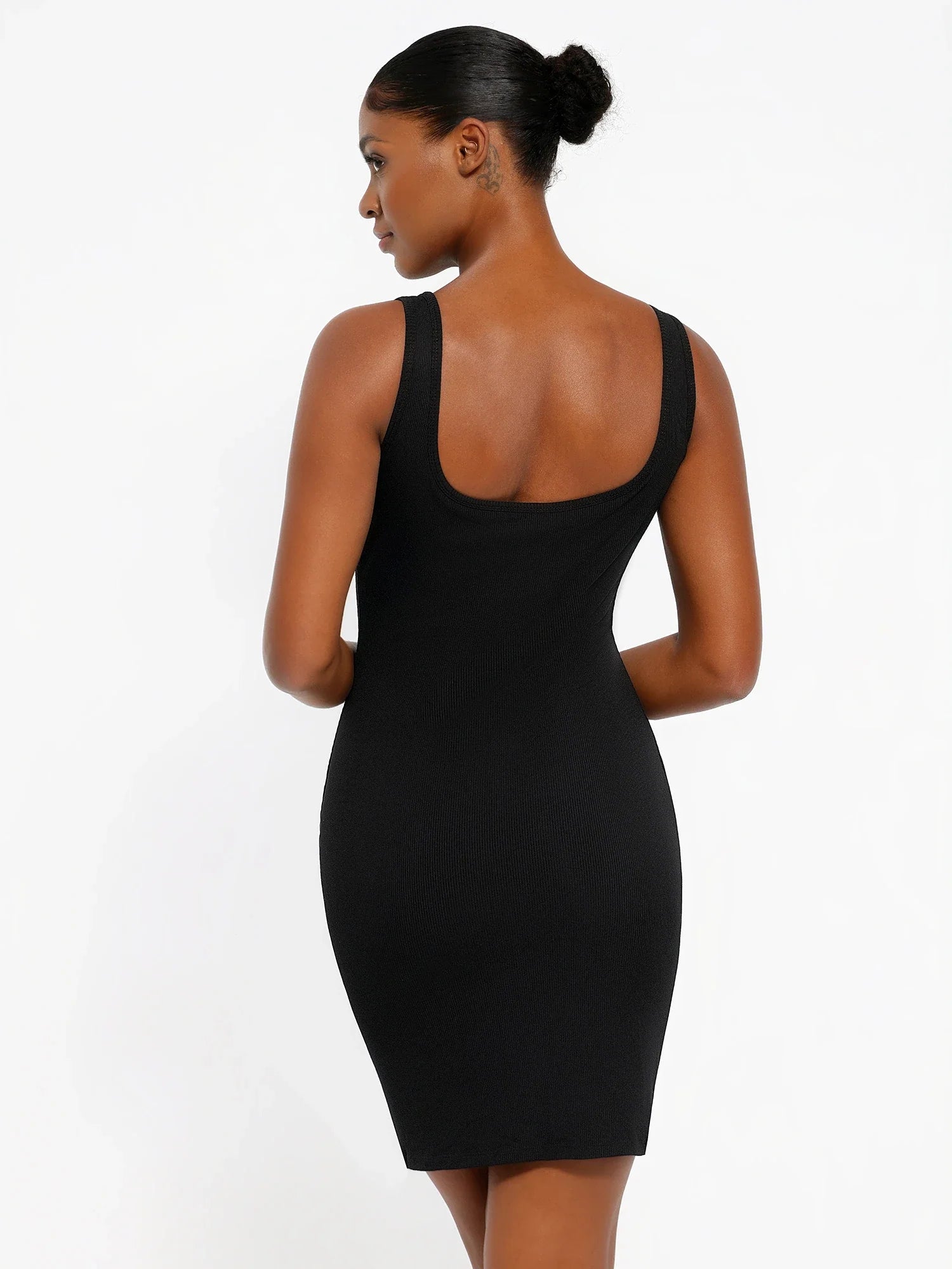 Popilush Shapewear Modal Sculpting Inner Lace Cami Mini Dress