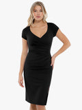 Popilush Shapewear Short Sleeve Perfect Form Sheath Dress