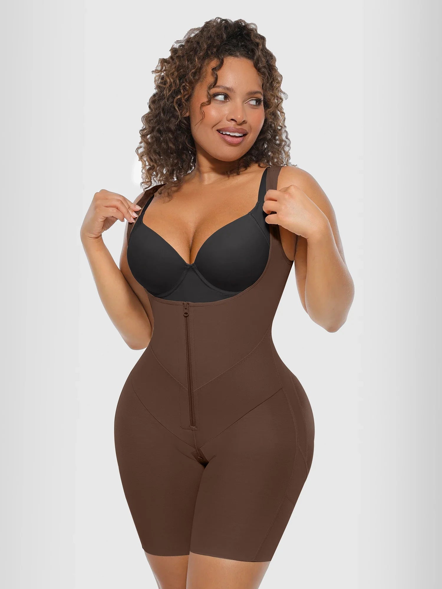 V-Shaped Faja Tummy Control Butt Lift Bodysuit