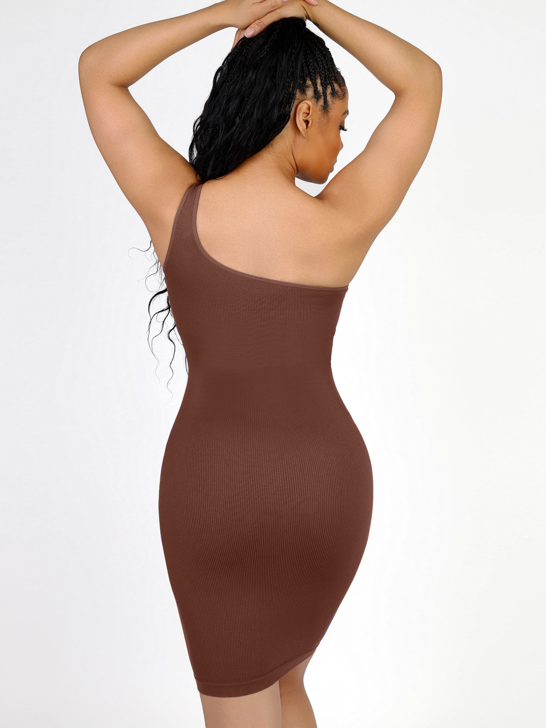 One-Shoulder Tummy Control Shaper Dress