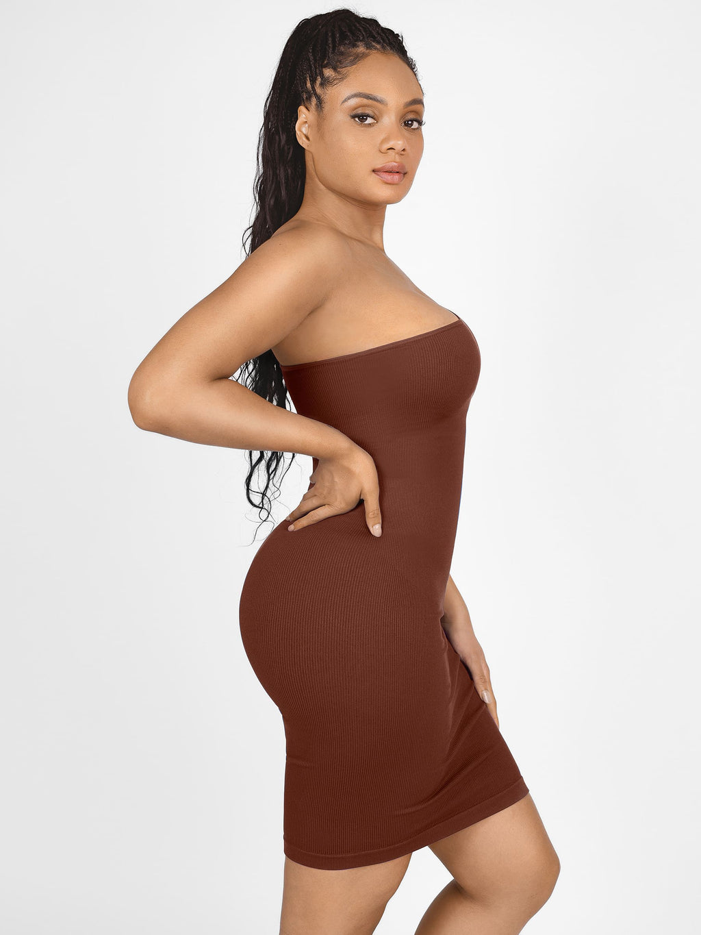 One-Shoulder Tummy Control Shaper Dress