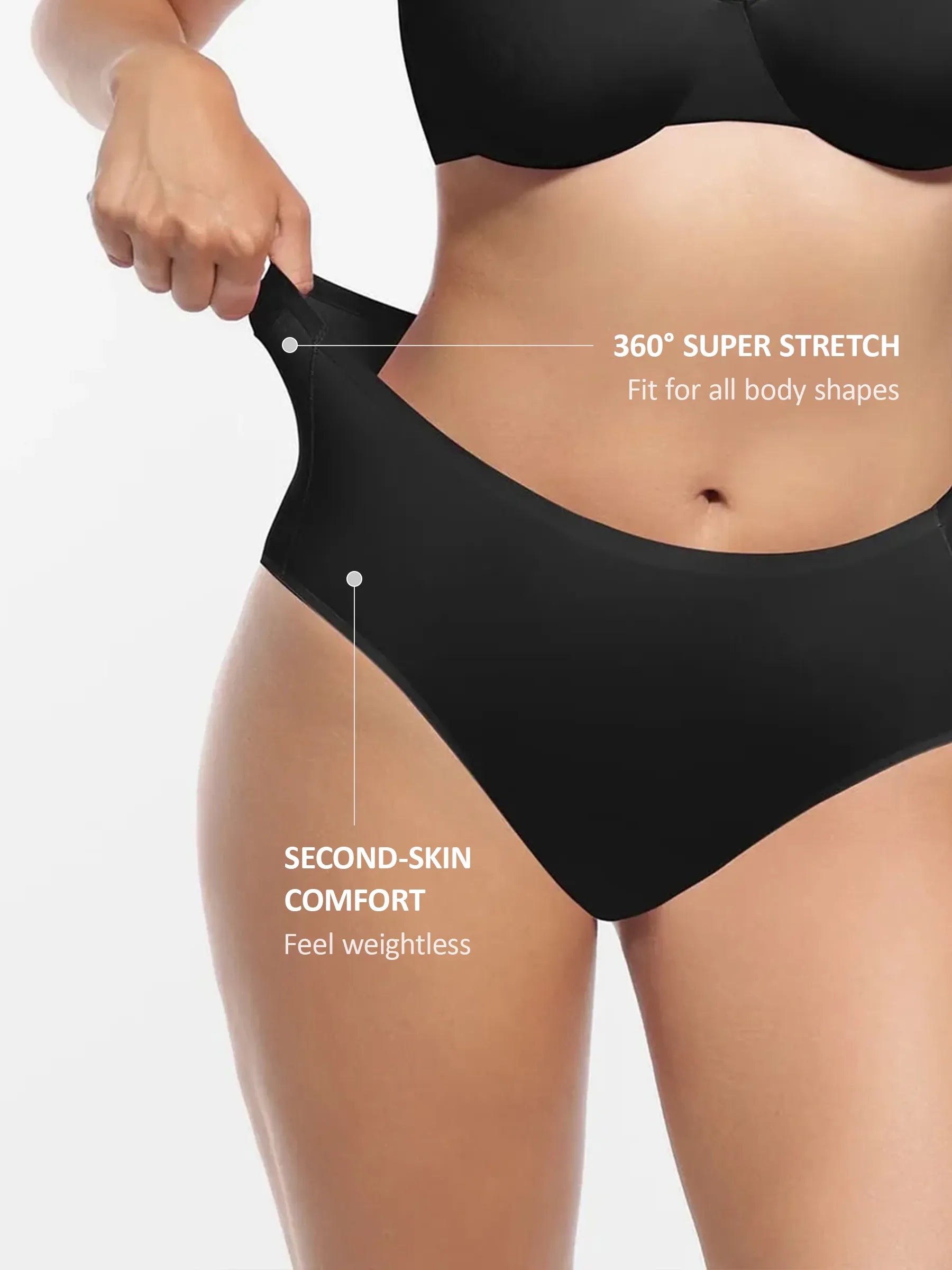 Cloud-Like Mid-Waist Brief Panties