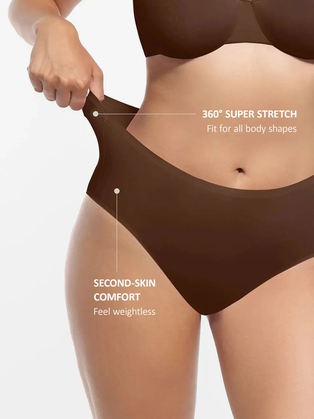 Cloud-Like Mid-Waist Brief Panties
