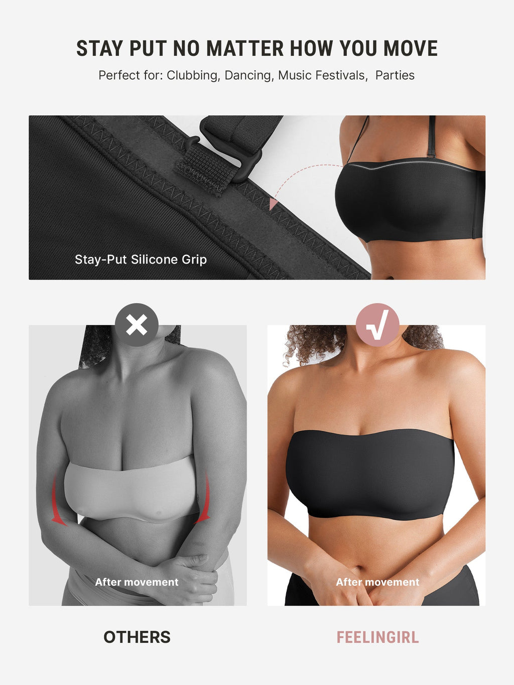 Butter-Soft Strapless Bandeau Bra