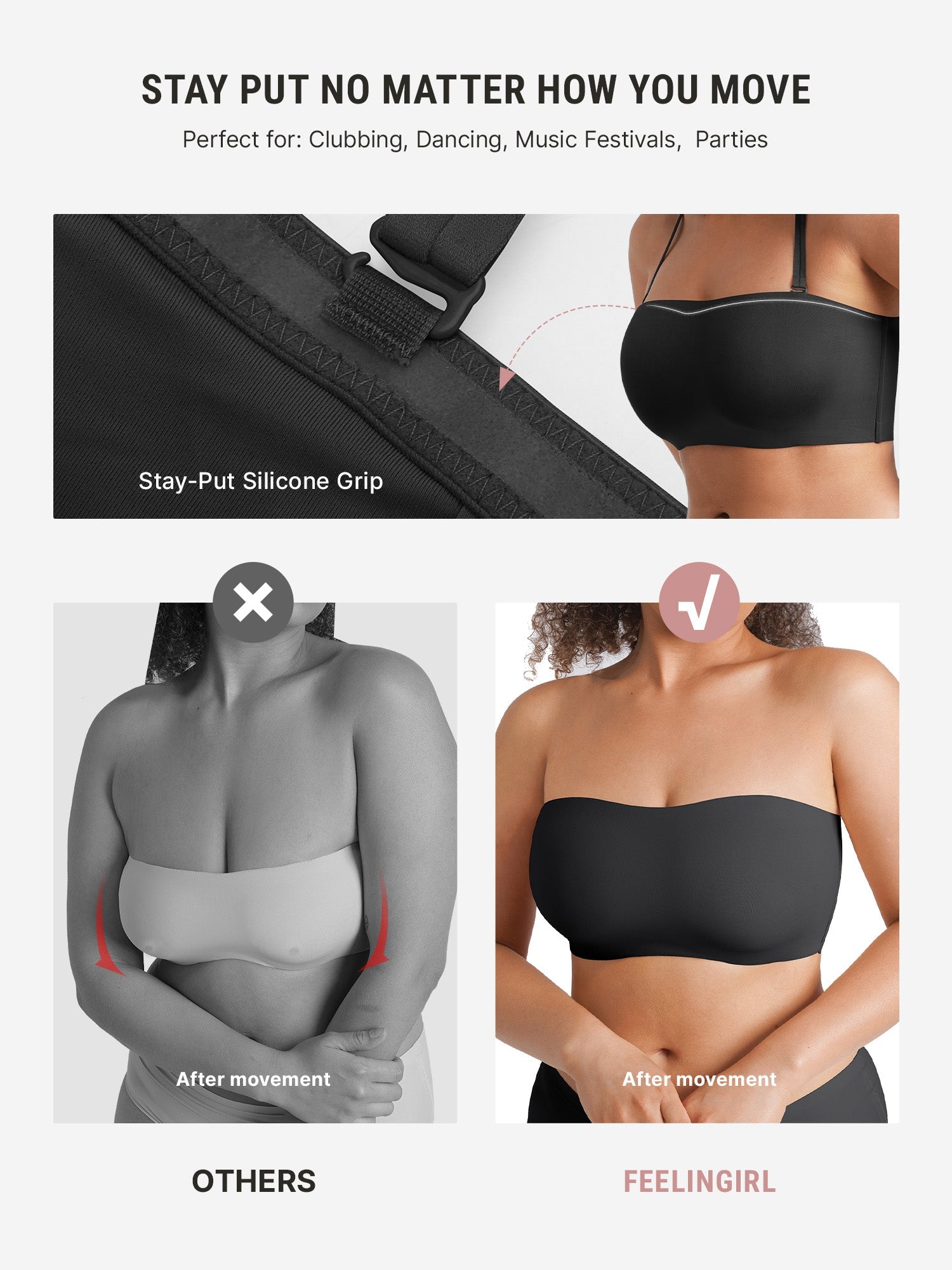 Butter-Soft Strapless Bandeau Bra