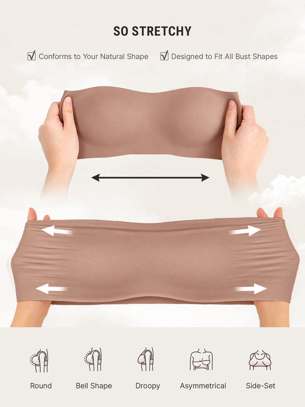 Butter-Soft Strapless Bandeau Bra