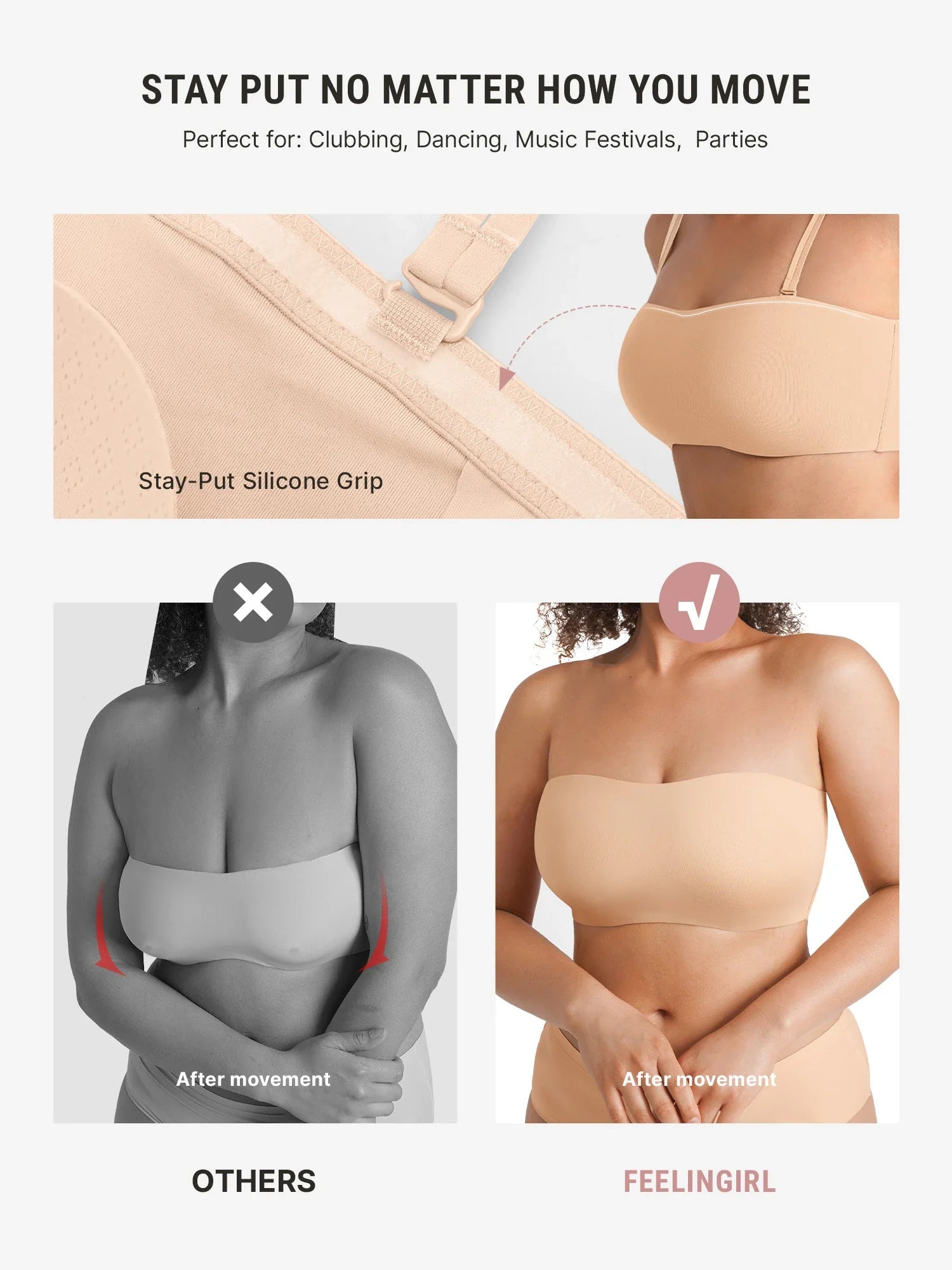 Butter-Soft Strapless Bandeau Bra