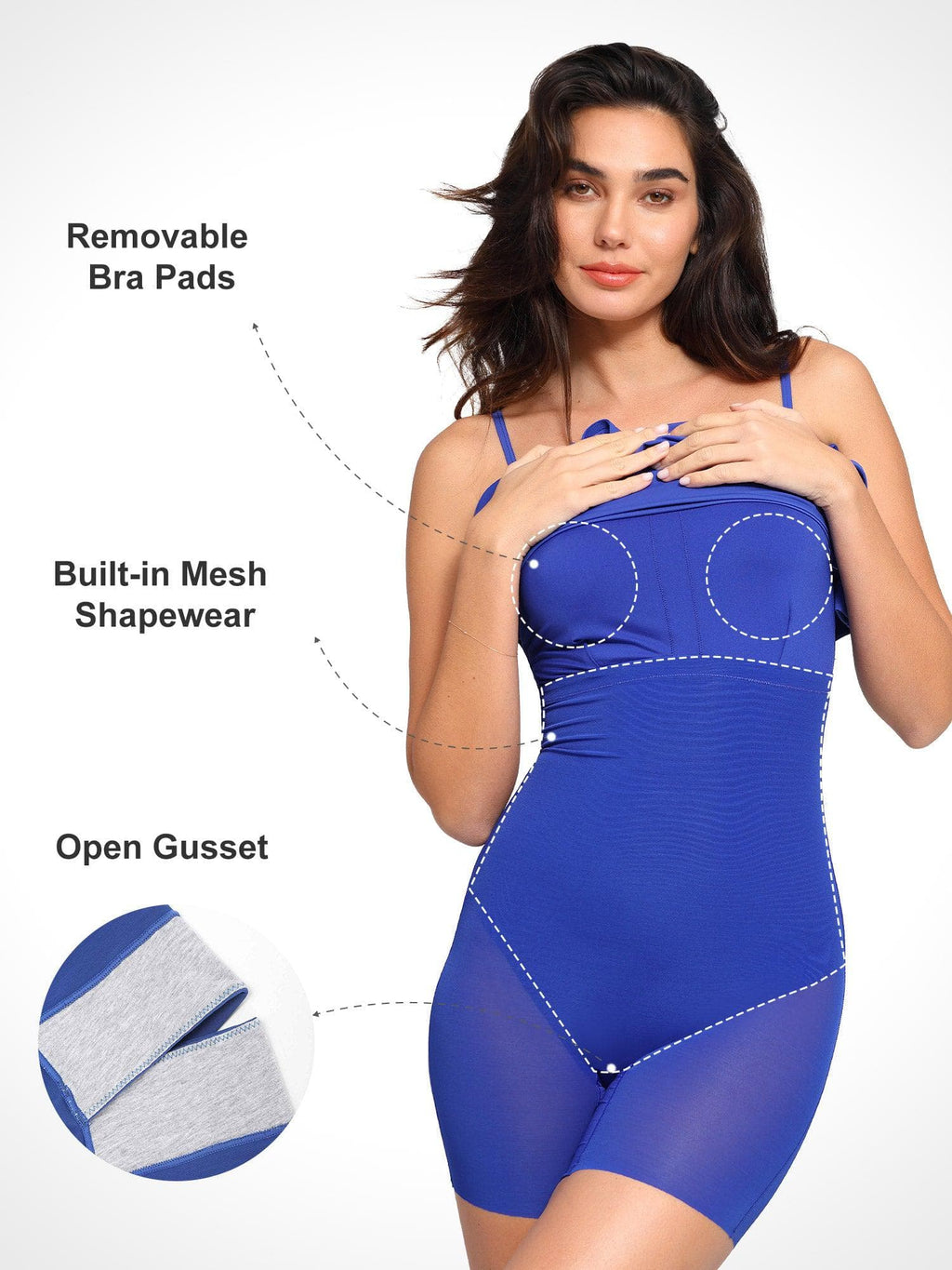 Popilush Shapewear Slimming Midi Dress and Sheer Mesh Overlay Set