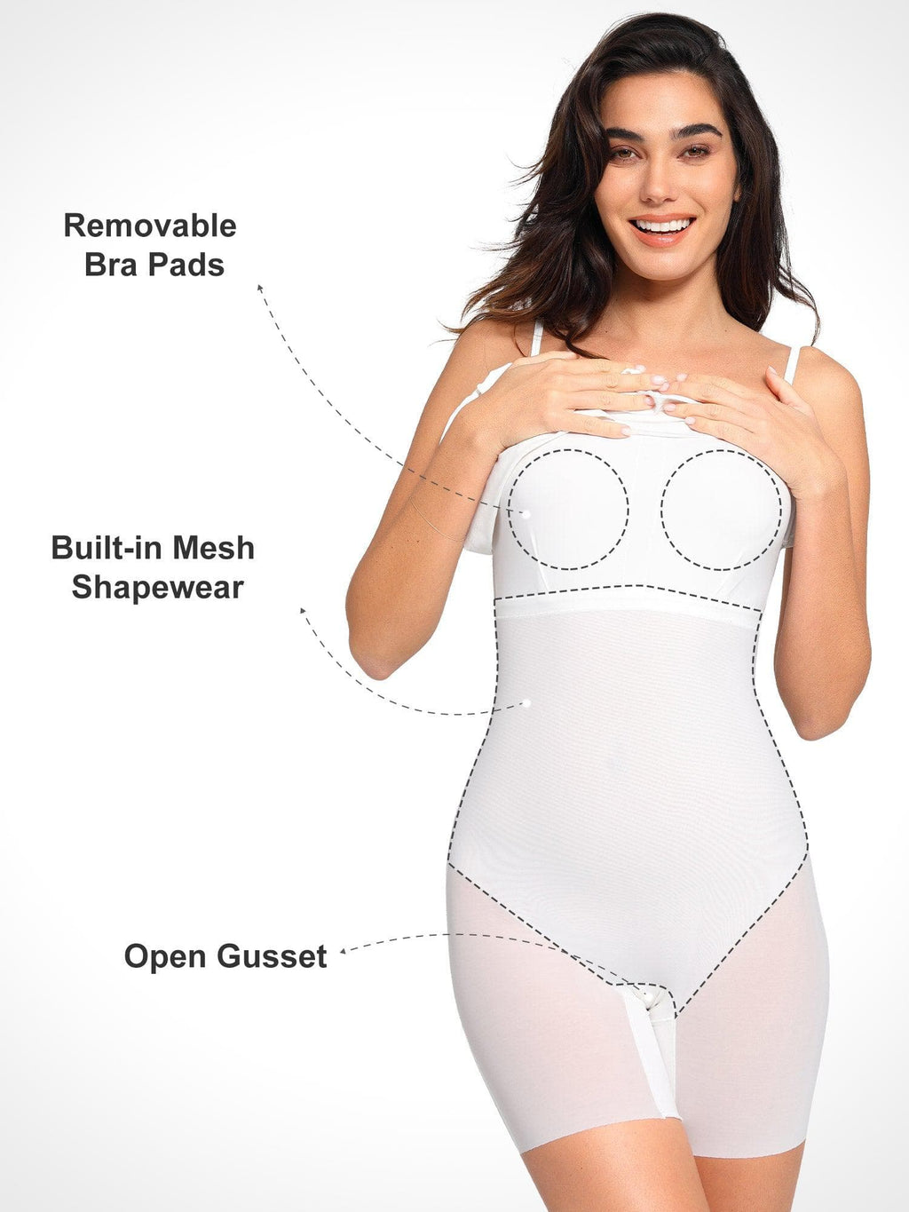 Popilush Shapewear Slimming Midi Dress and Sheer Mesh Overlay Set