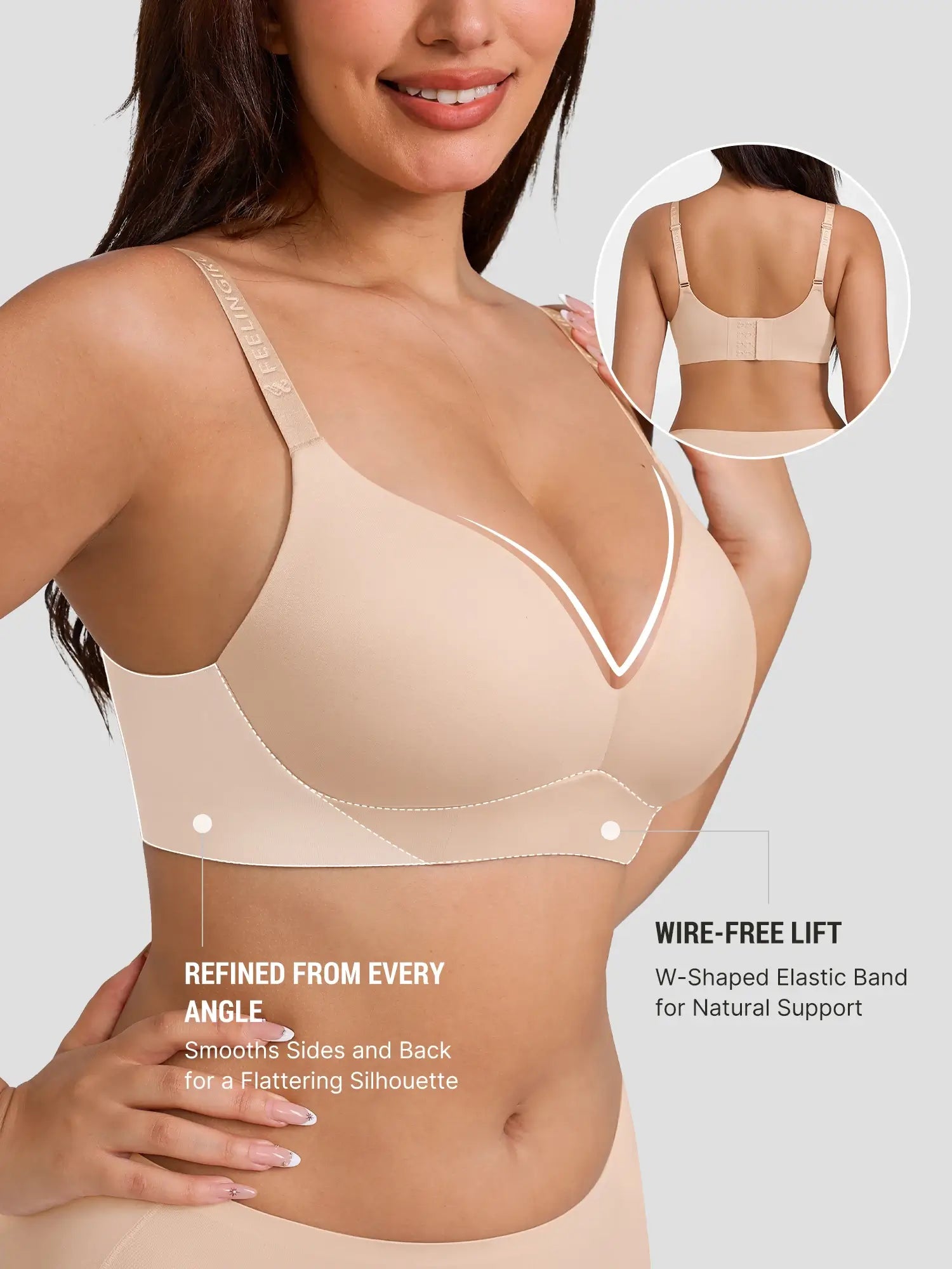 Push Up Soft Wireless Everyday Bra